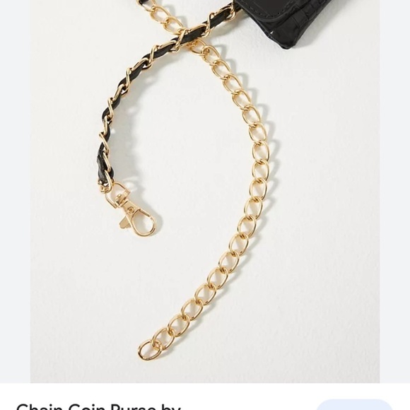 Anthropologie chain coin purse new without tags M/L